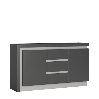 2 door 3 drawer sideboard (including LED lighting)